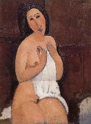 Amedeo Modigliani Nu assis a la chemise France oil painting artist